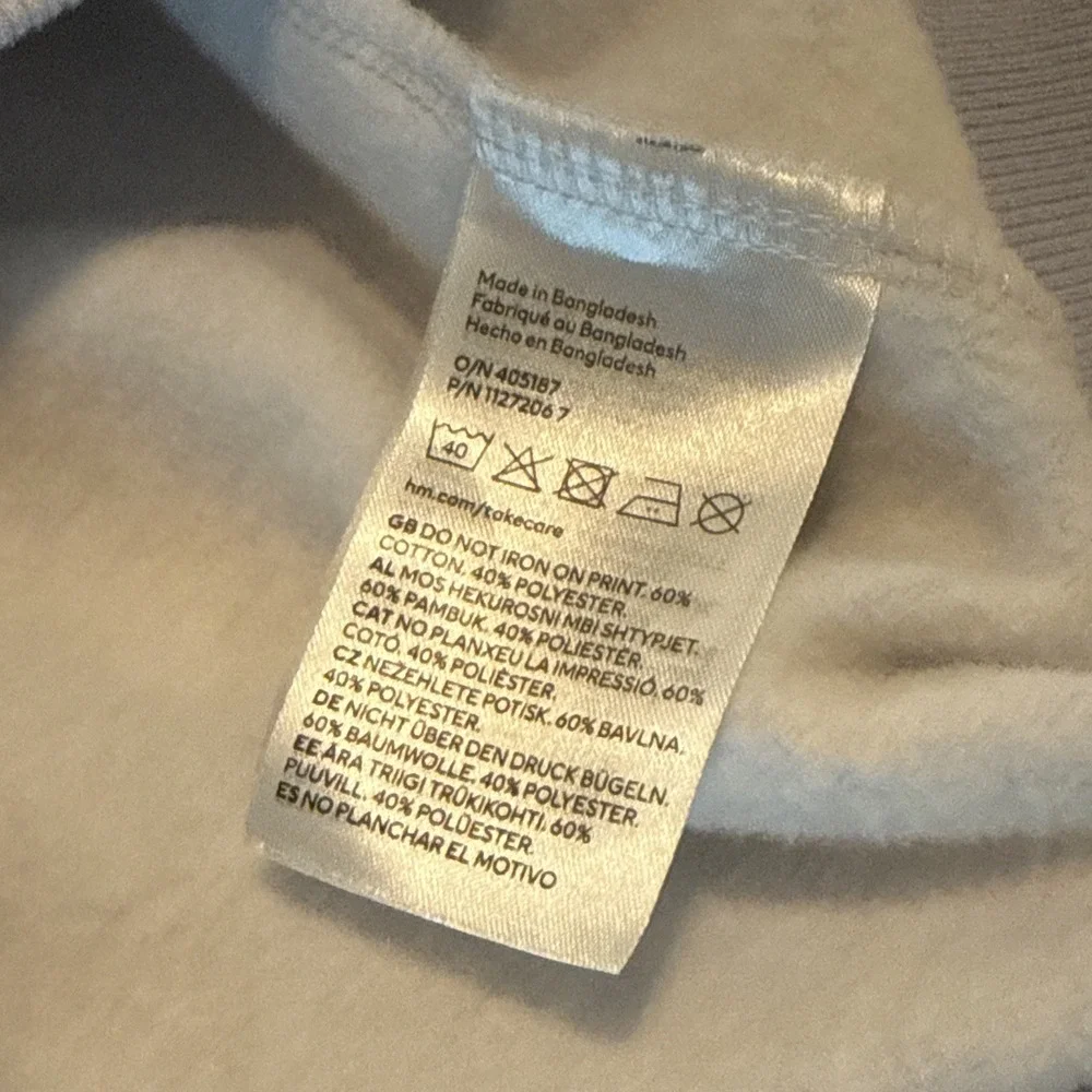 H&M Pokémon Jigglypuff Printed Oversized Light Blue Hoodie Kids Size 12/14 Rare